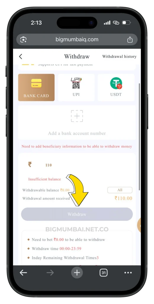 BIG MUMBAI WITHDRAWAL -PAGE